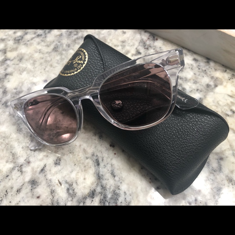 Clear Rayban Sunglases